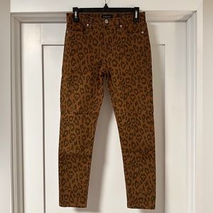 Banana Republic Mid-Rise Skinny Jeans - Cheetah Print